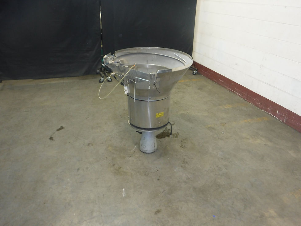 Thumbnail: 30" Diameter, vibratory bowl feeder.