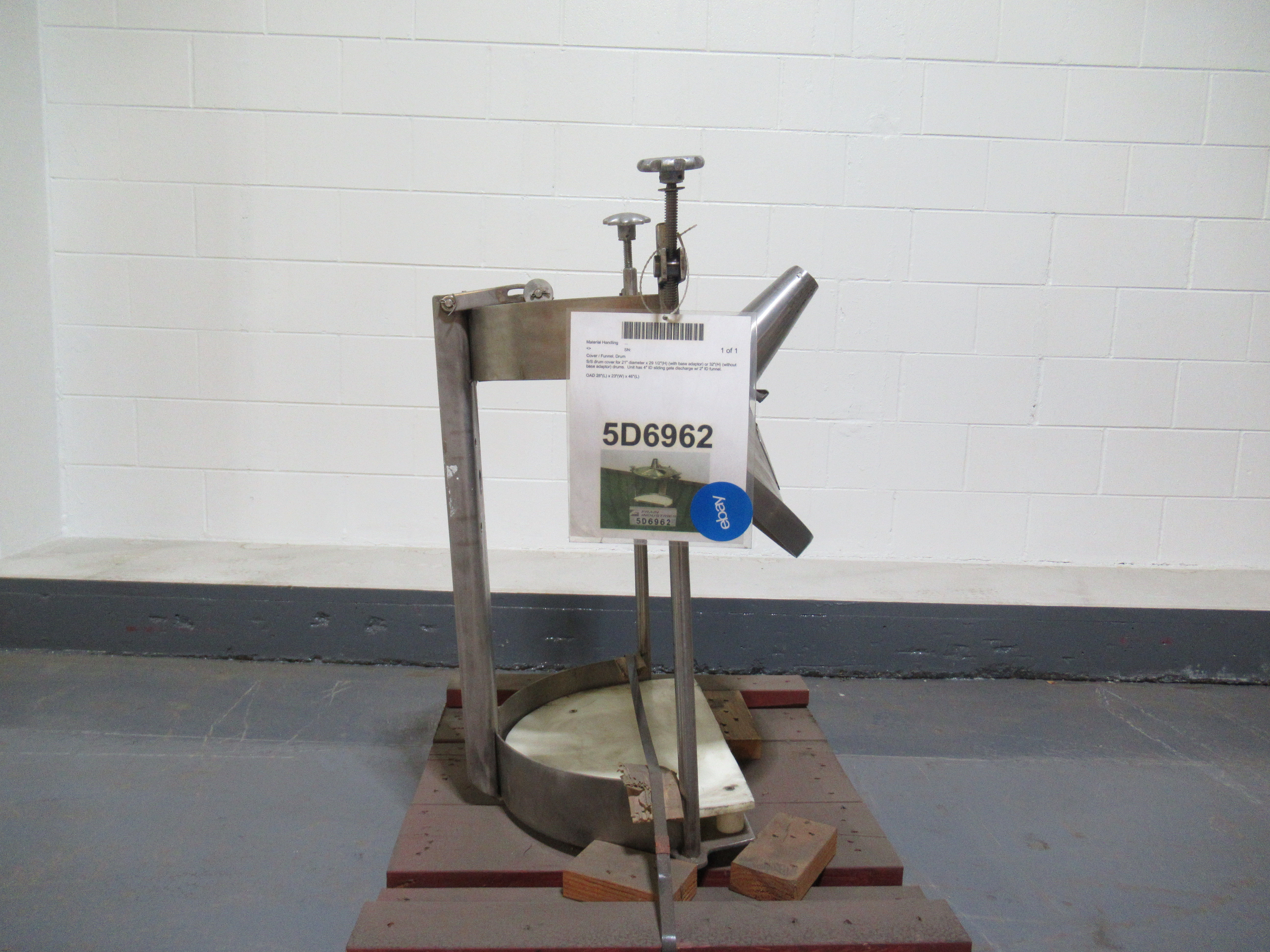 Stainless Steel Drum Cover for 21" Dia. Drum