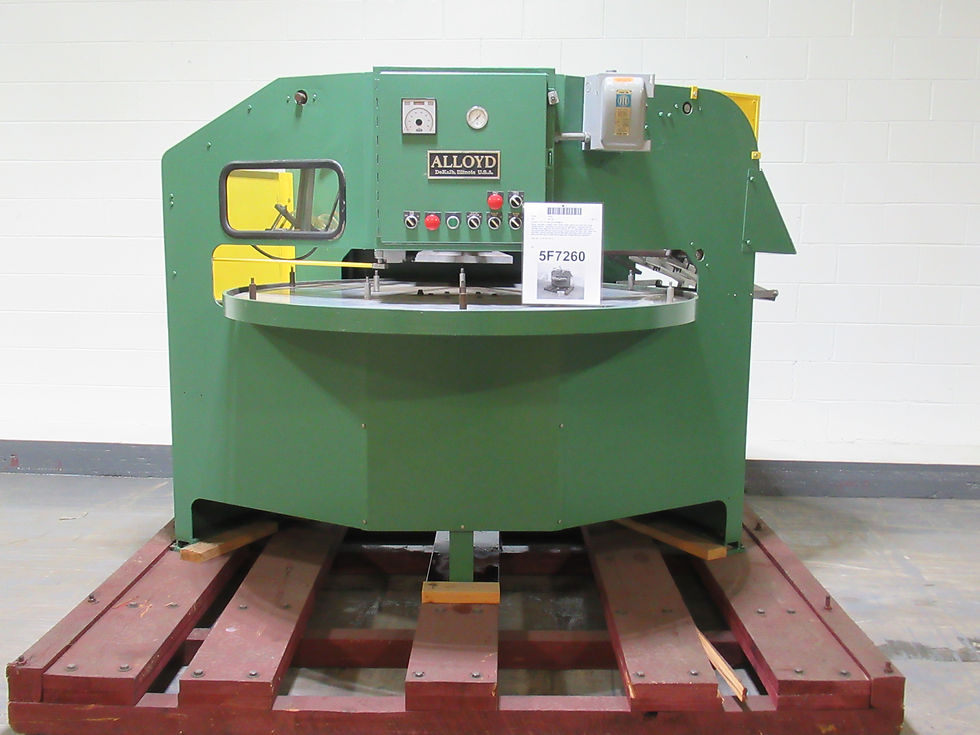 Alloyd, Automatic, 6 station, rotary blister sealer