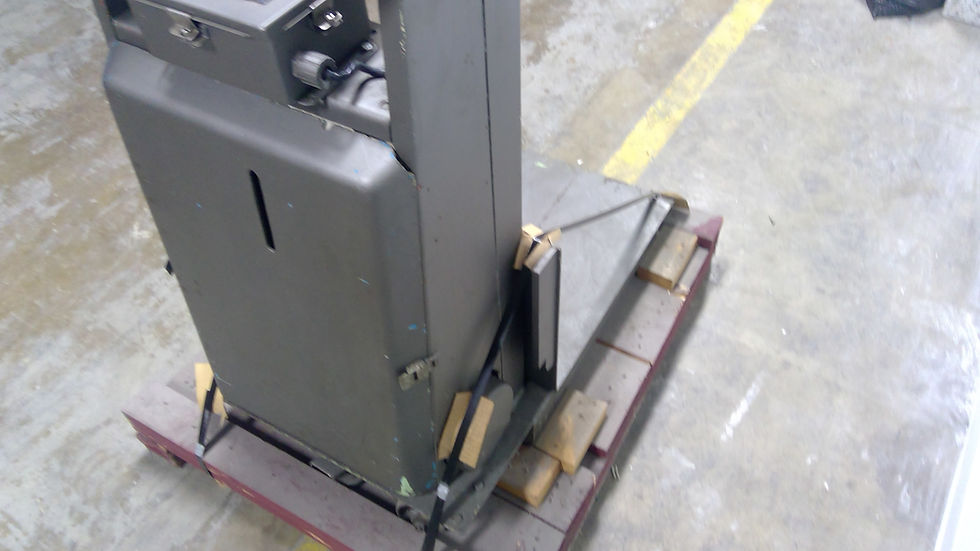 Thumbnail: Hydraulic platform lift with 24"L x 24"W platform.