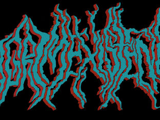 Teal on Red 3D version of the logo [WIP] playing with color options. Totally hand-drawn. 