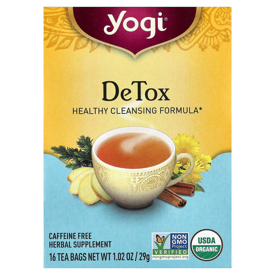 Yogi DeTox Herbal Supplement Tea Bags