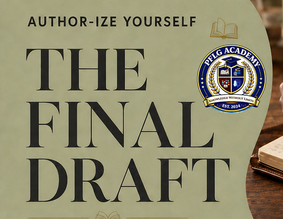 Author-ize Yourself: After the Final Draft