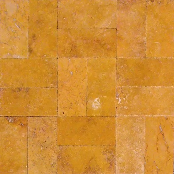 6x12 Gold Tumbled Travertine Pavers