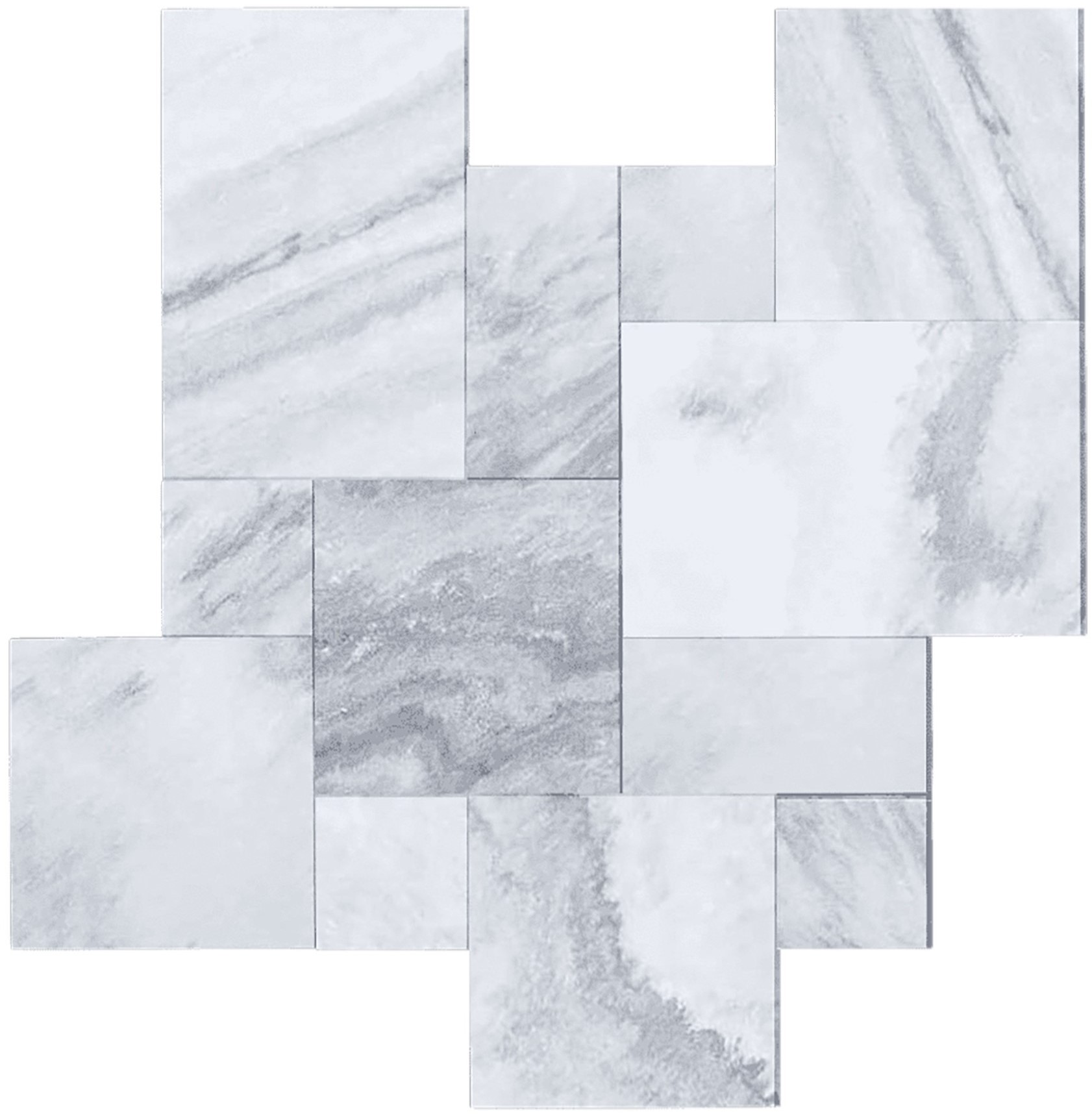 Sienna Sandblasted Marble Pavers