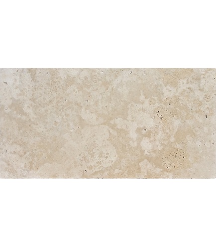 12x24 Ivory Tumbled Travertine Pavers