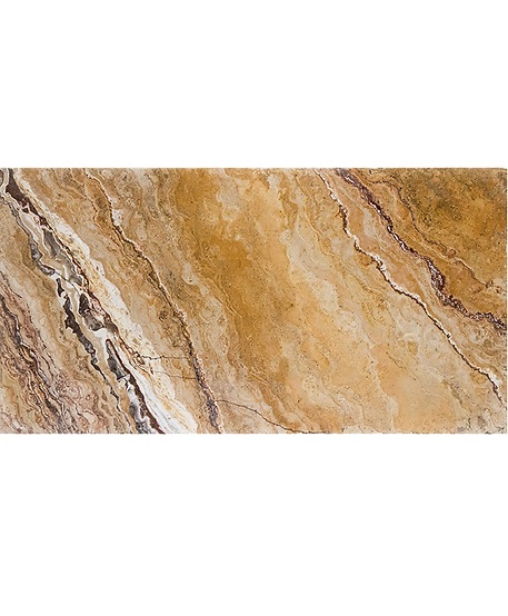 6x12 Autumn Blend Tumbled Travertine Pavers