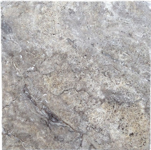 24x24 Silver Tumbled Travertine Pavers