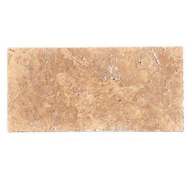 6x12 Noce Tumbled Travertine Pavers