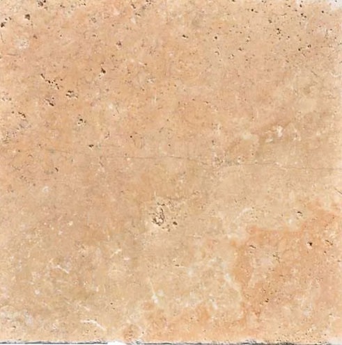 24x24 Walnut Tumbled Travertine Pavers