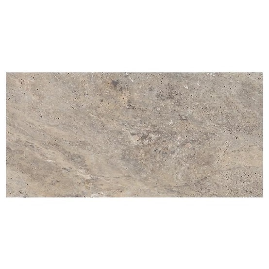 6x12 Silver Tumbled Travertine Pavers