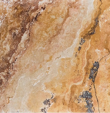 24x24 Autumn Blend Tumbled Travertine Pavers