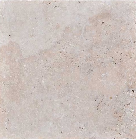 24x24 Ivory Tumbled Travertine Pavers