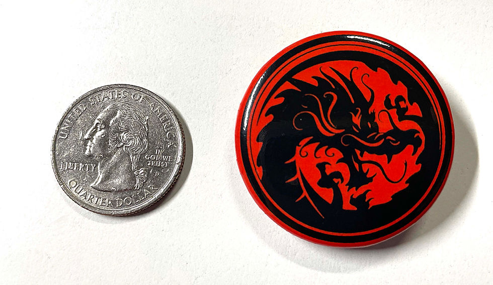 Thumbnail: Black Dragon 1.5" Round Button