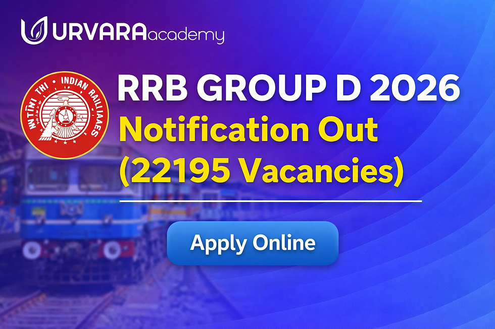 RRB Group D 2026 Notification, 22195 Vacancies (Revised)