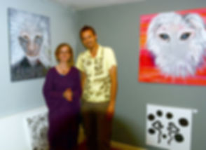 Michiel and Carmen at the Cosmic Frequencies of art and sound exhibition