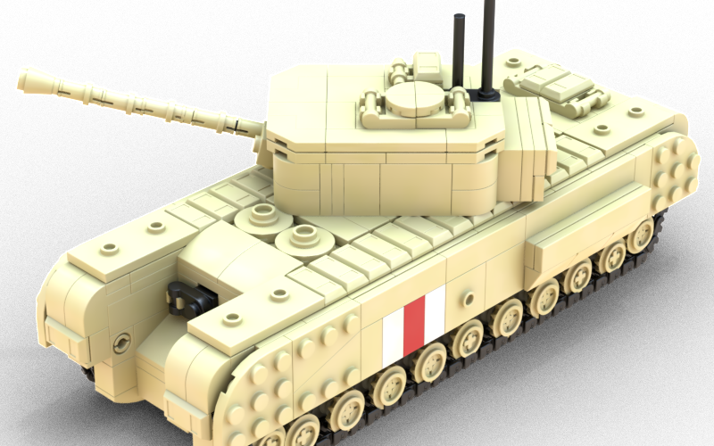 Churchill IV Lego® WW2 Tank Model