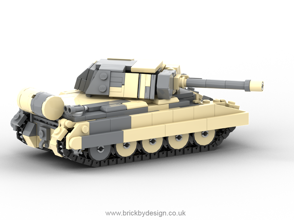Thumbnail: Lego WW2 Crusader Desert Tank Model