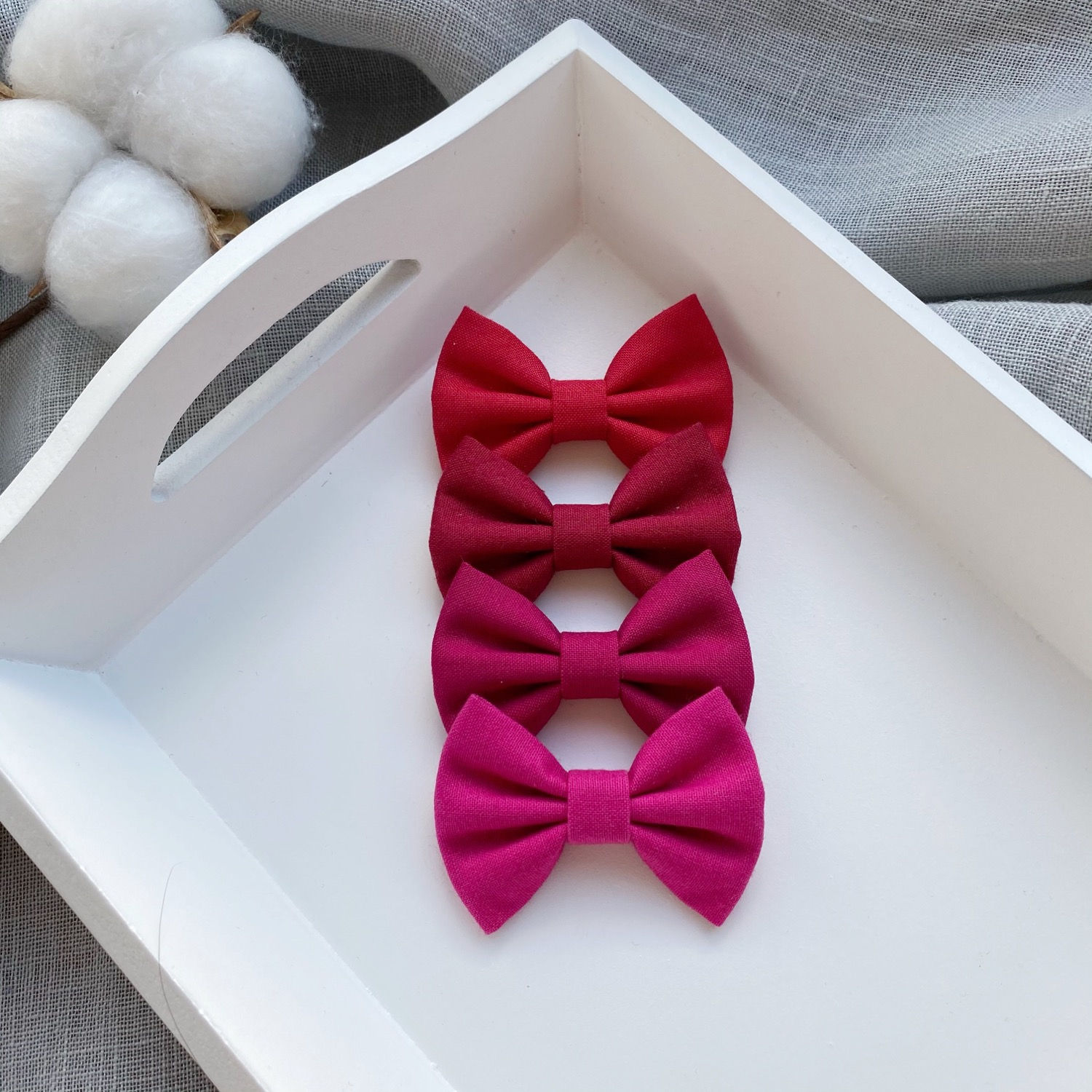 Red Cotton Bows