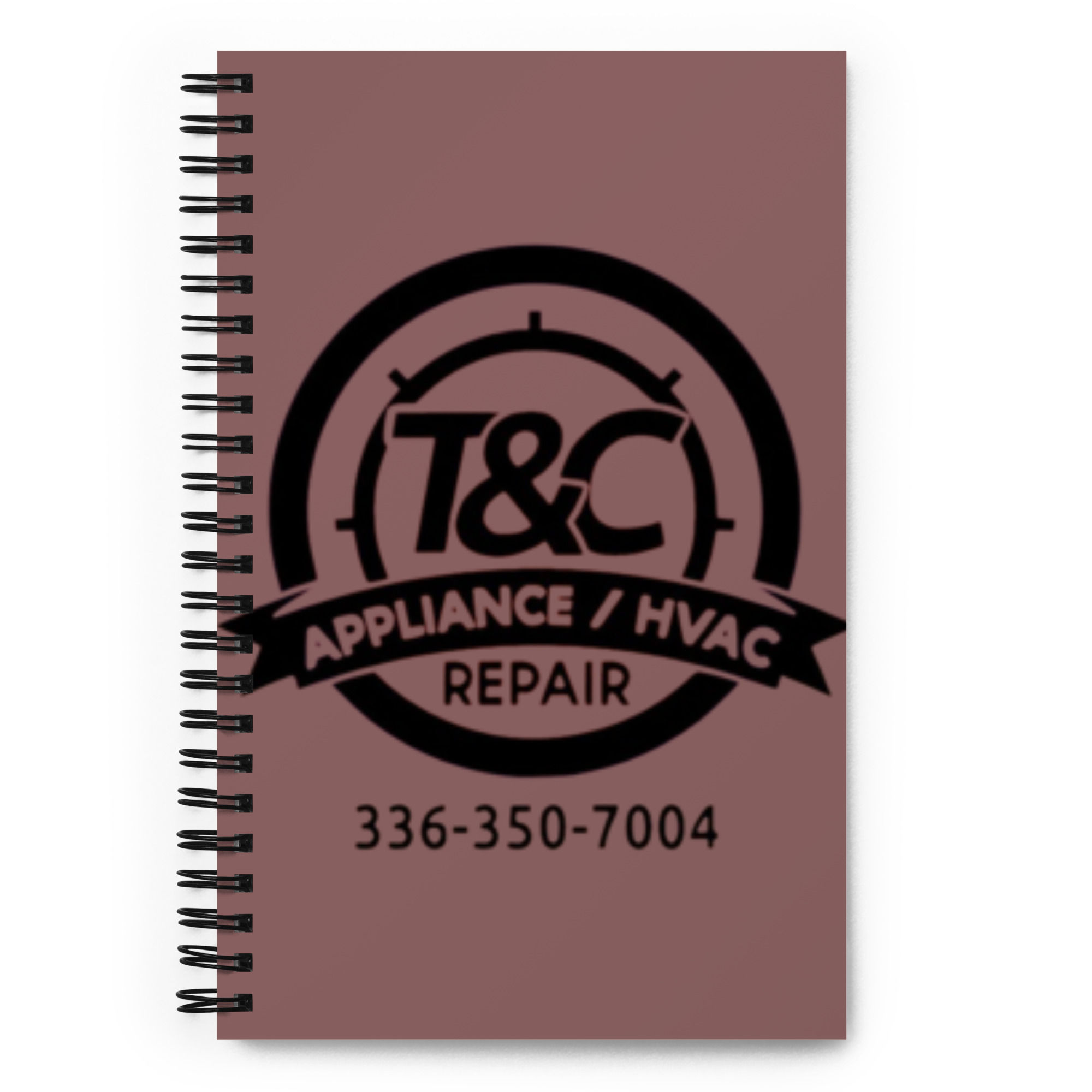 T&C Appliance/HVAC Repair spiral notebook