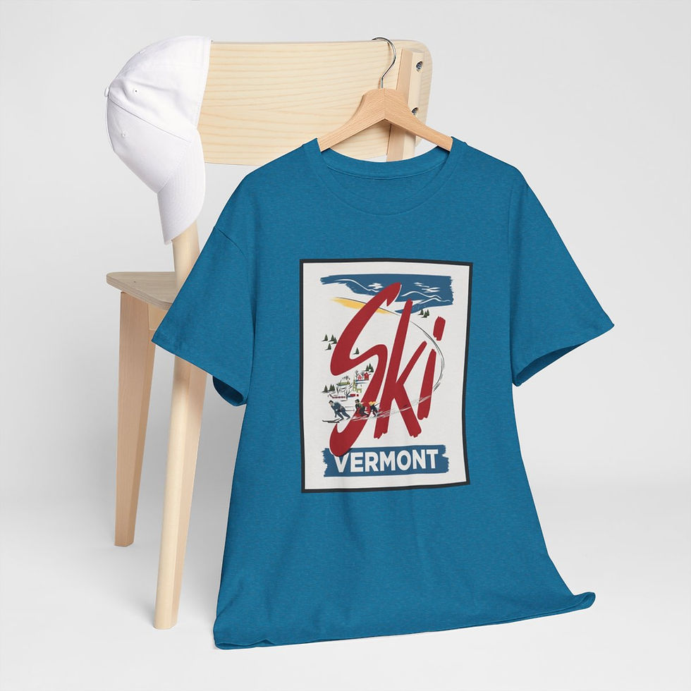 Thumbnail: "Ski Vermont" T-Shirt - Mountain Adventure Series