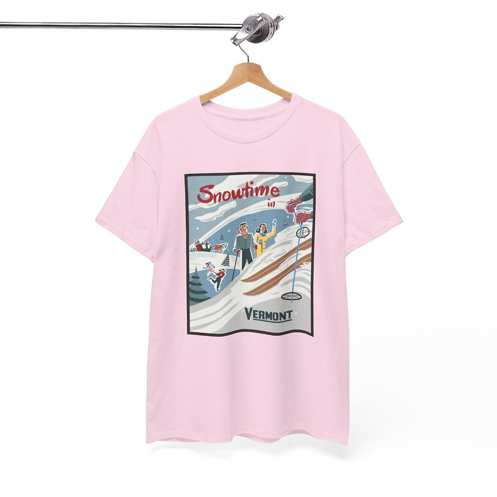 Thumbnail: "Snowtime in Vermont" T-Shirt - Ski Lodge Edition