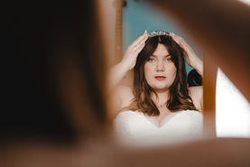Bridal preparations in Totton, Southampton.