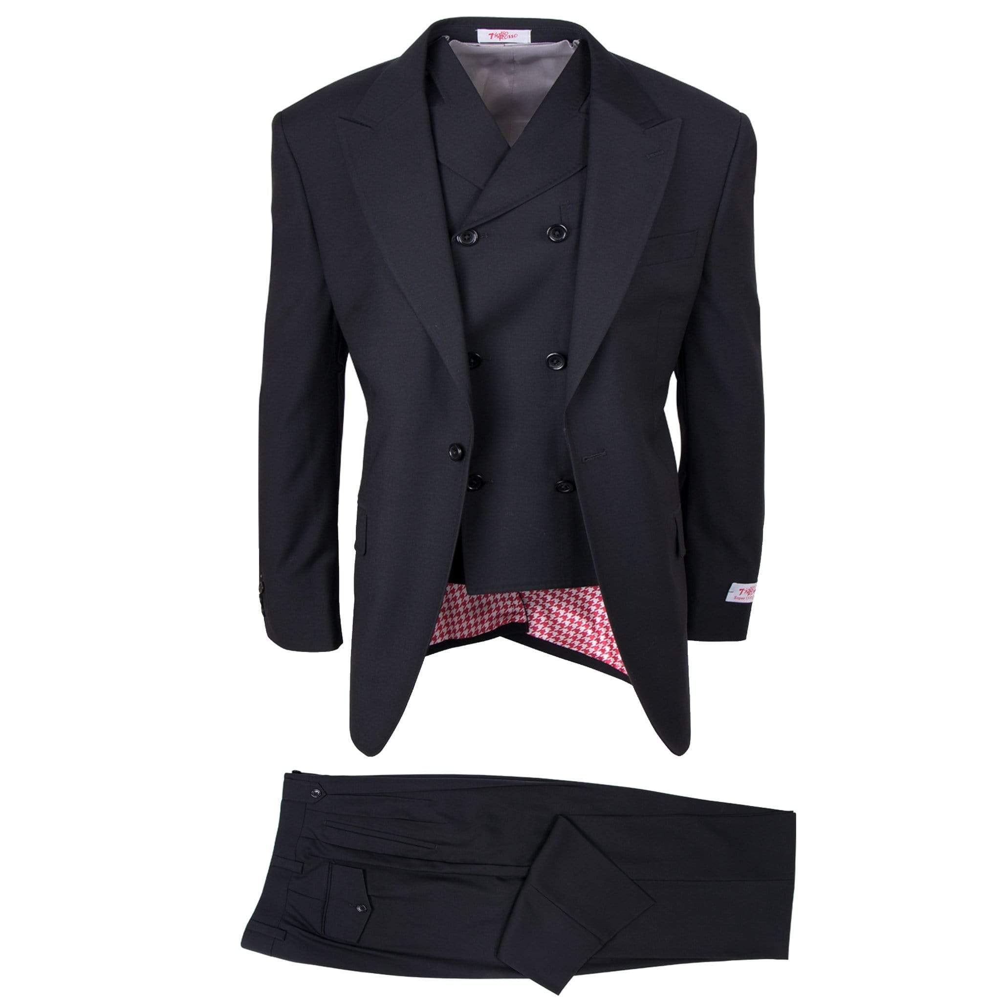 San Giovesse Suit & Vest - Black