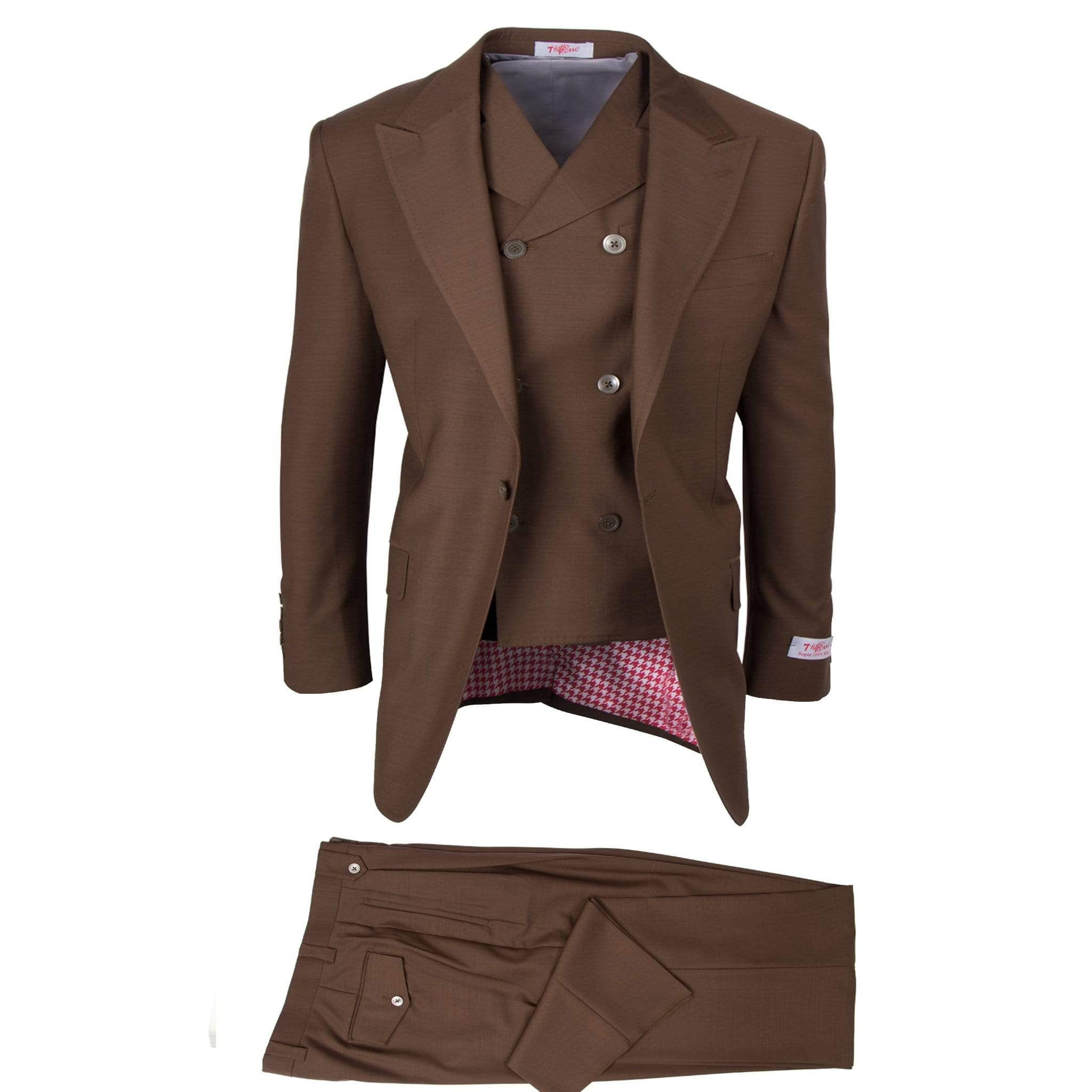 San Giovesse Suit & Vest -Tobacco