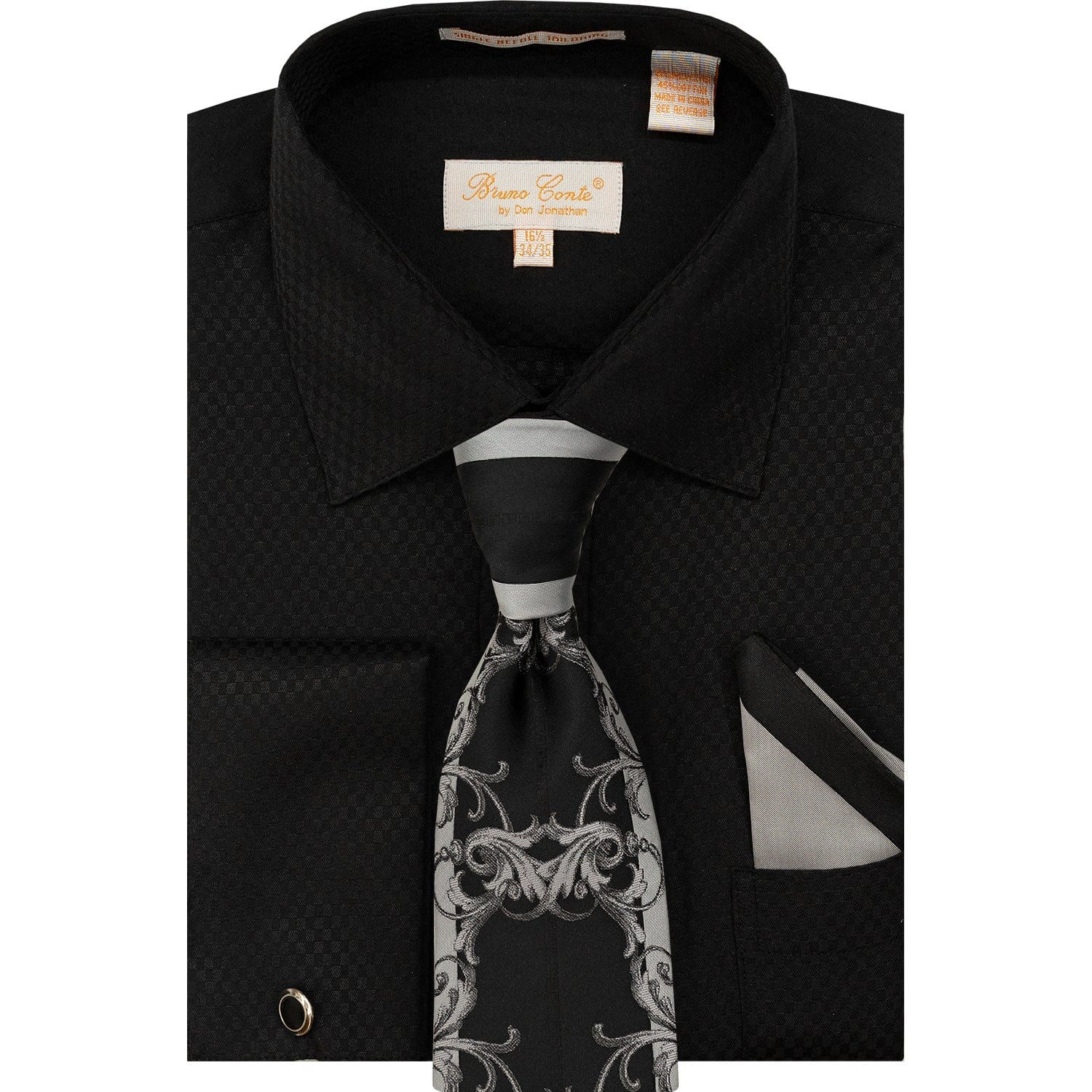 Bruno Conte Shirt & Tie Set/Bc1174
