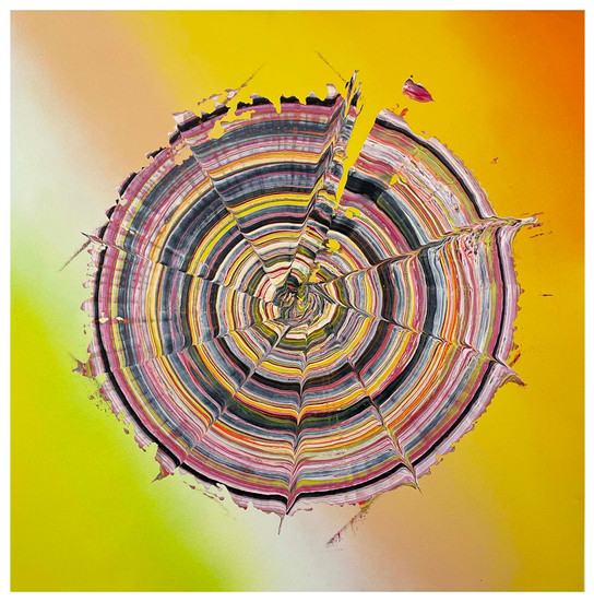 Los Angeles Spray Paint Art Abstract Acrylic Painting 