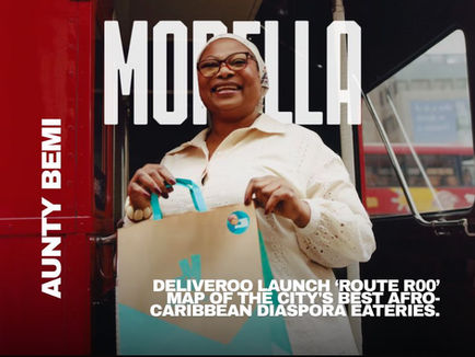 Celebrating 70 years of London’s Routemaster bus: Aunty Bemi and Deliveroo launch ‘Route R00’ map of the city's best Afro-Caribbean diaspora eateries.