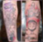 Alice in Wonderland Batman tattoo