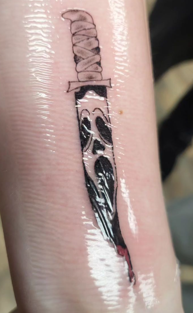 Scream Knife Tattoo by Josh Tattoo Galaxy Ambler