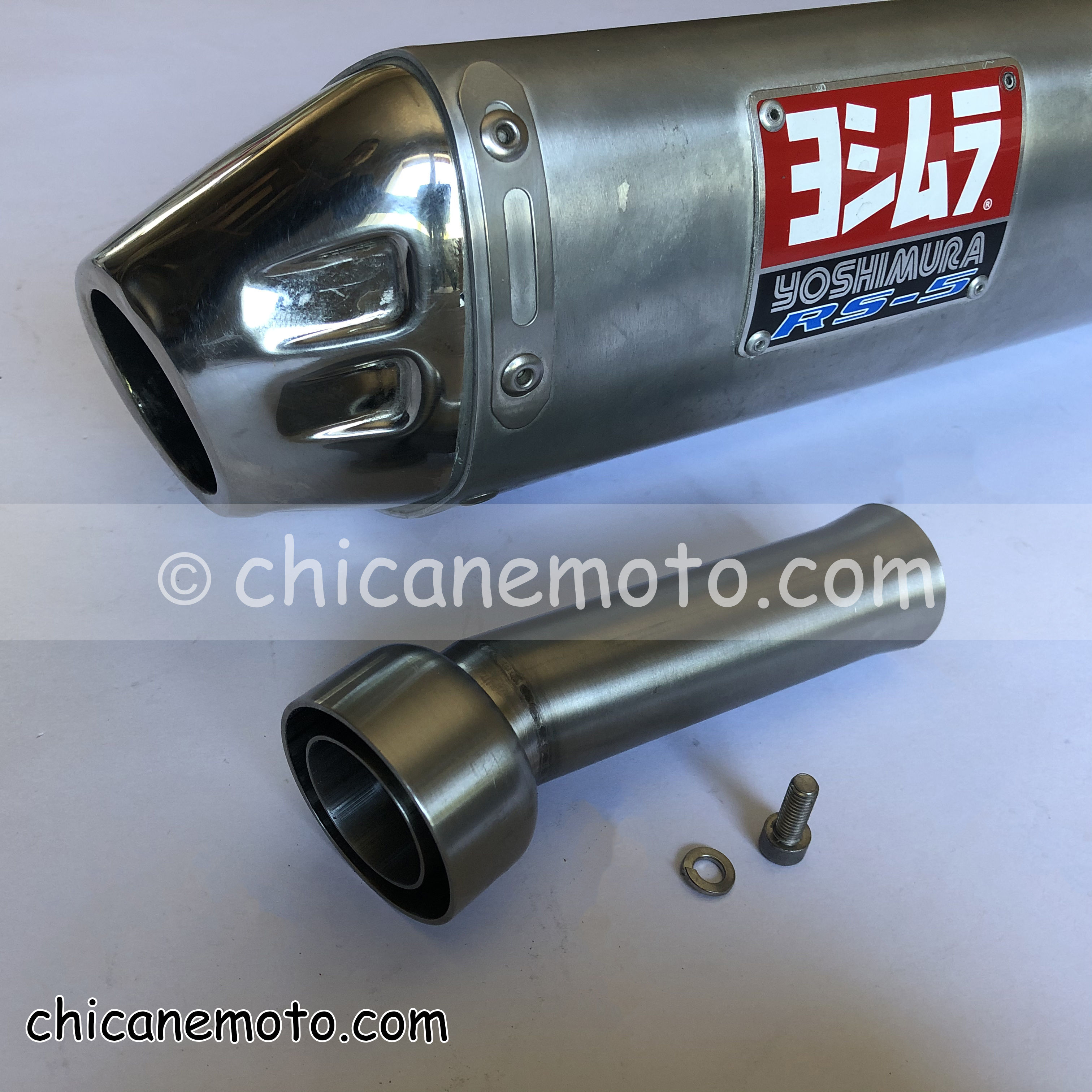 Chicane Ø48.8 pour Yoshimura RS-5 "ouverte"
