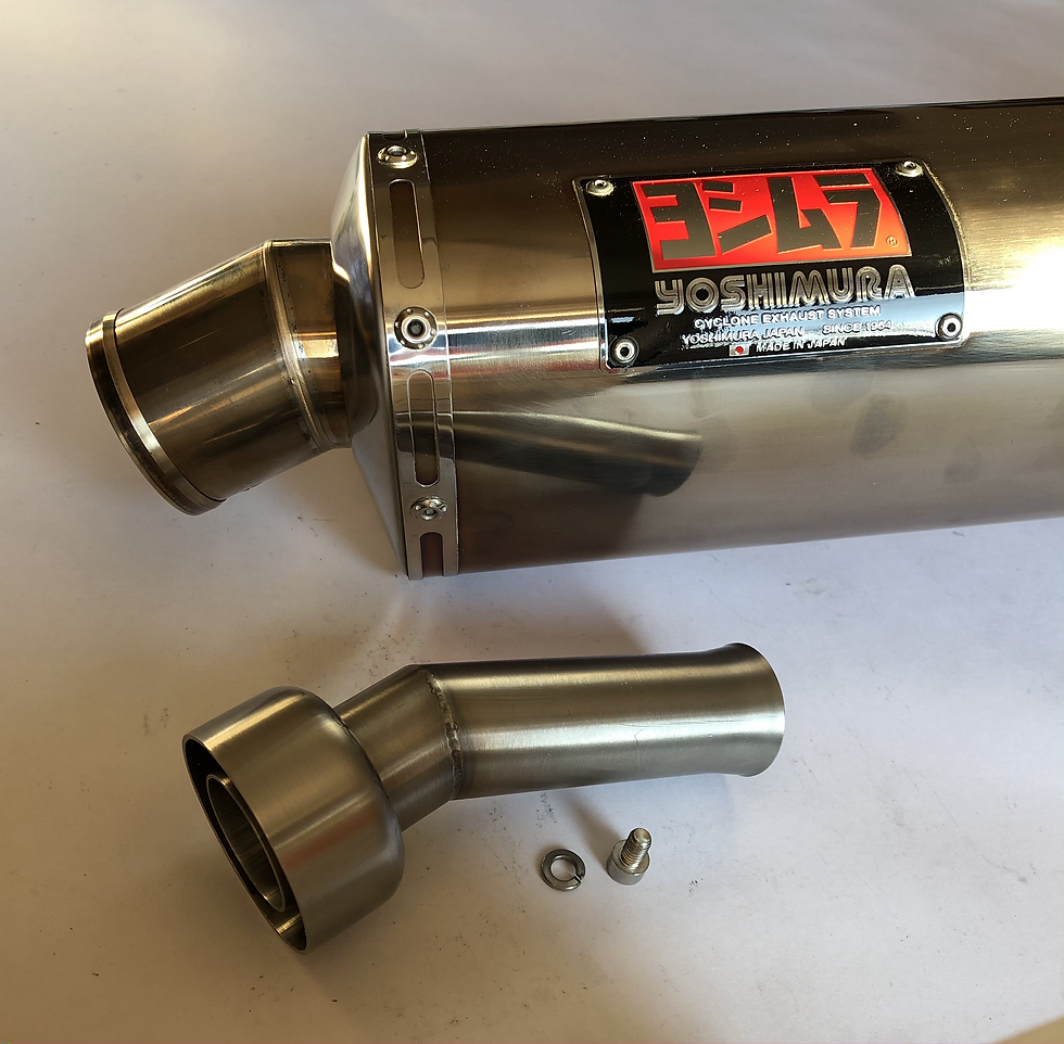 Chicane Ø54 pour Yoshimura Tri-oval "ouverte"