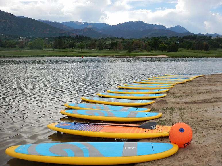 Standup Paddleboards on the Beach at Jack Hyde Park