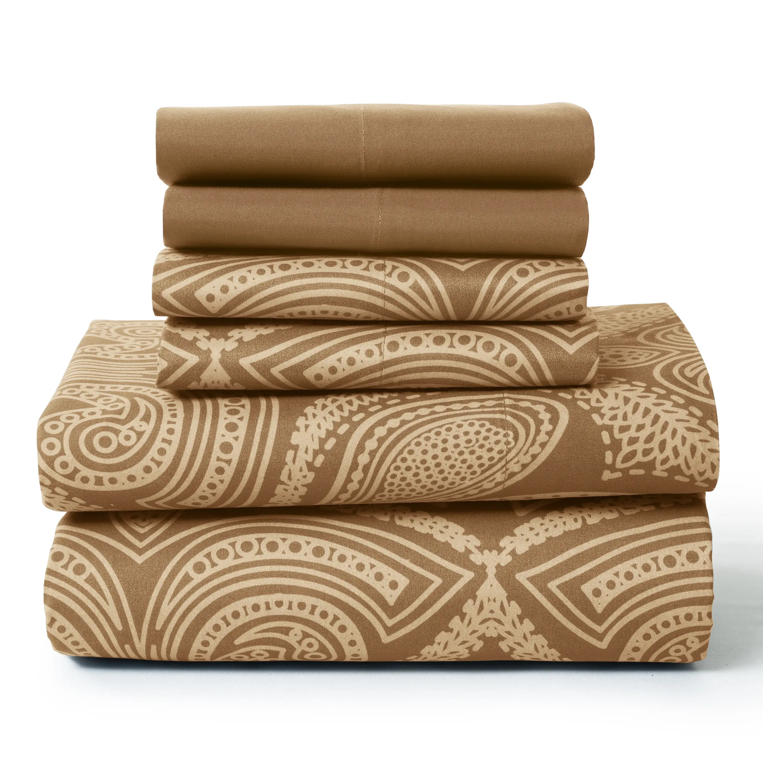 Luxurious Printed Bed Sheets 6Pc Set – Soft Microfiber, Wrinkle-Free,