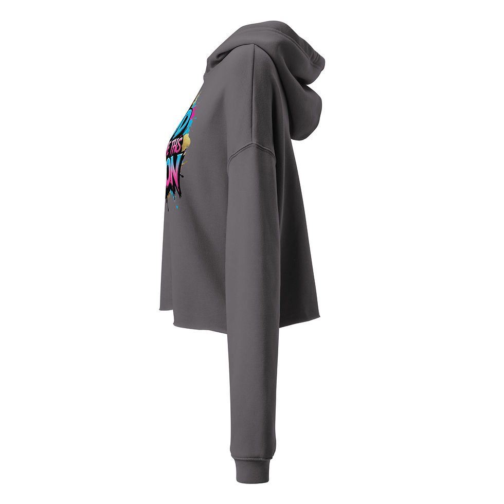 Thumbnail: God Gave Me This Vision – Women’s Cropped Hoodie