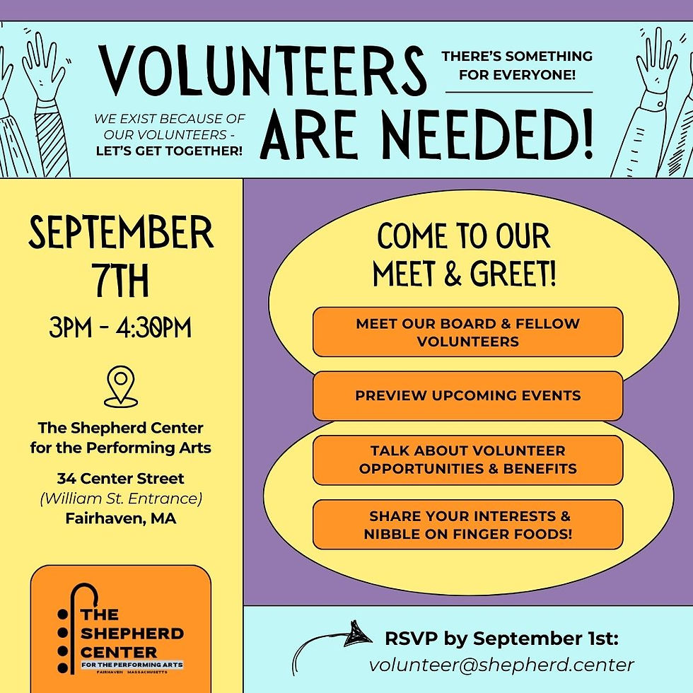 Volunteers Meet and Greet at The Shepherd Center for the Performing Arts