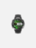 Ben HAMMER black rugged smart wearable with round display, green fitness tracking interface, and durable sport strap.