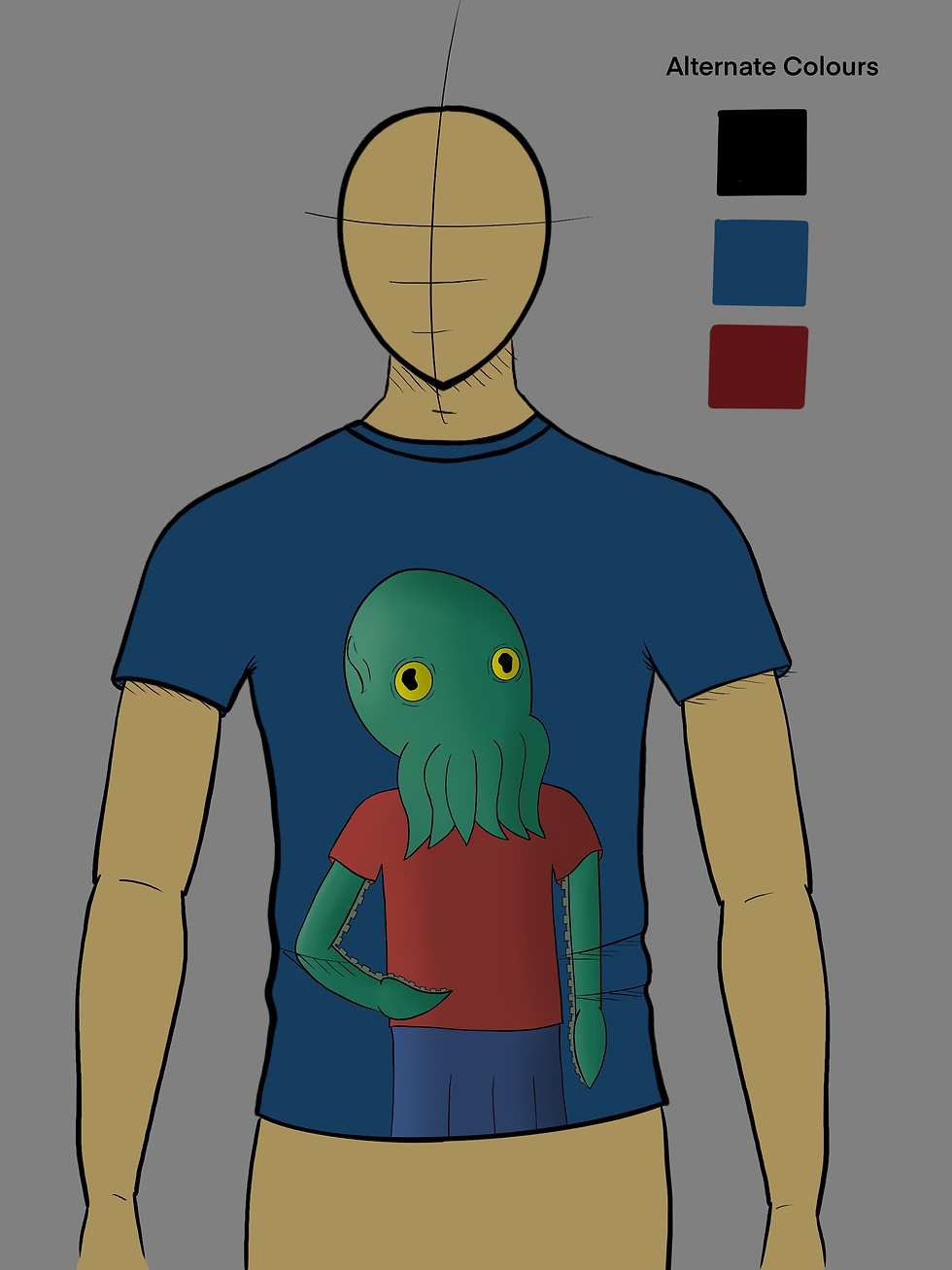 Dark Order T-Shirt Blue