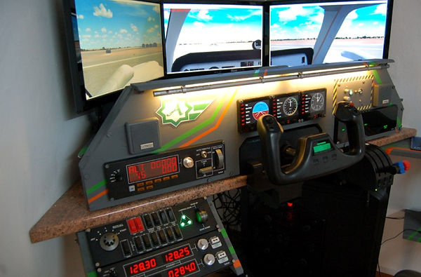 Home cockpit basado en equipos saitek