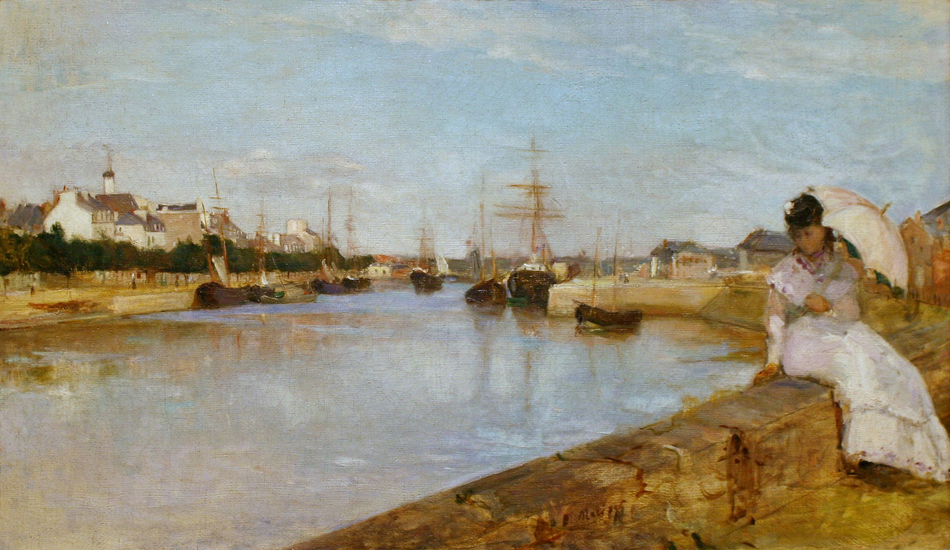Berthe Morisot, The Harbor at Lorient, 1869, National Gallery of Art, Washington DC