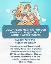 Volunteers meeting for Open House @Suffolk Earth & Arts Festival