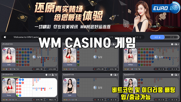 WM카지노메뉴