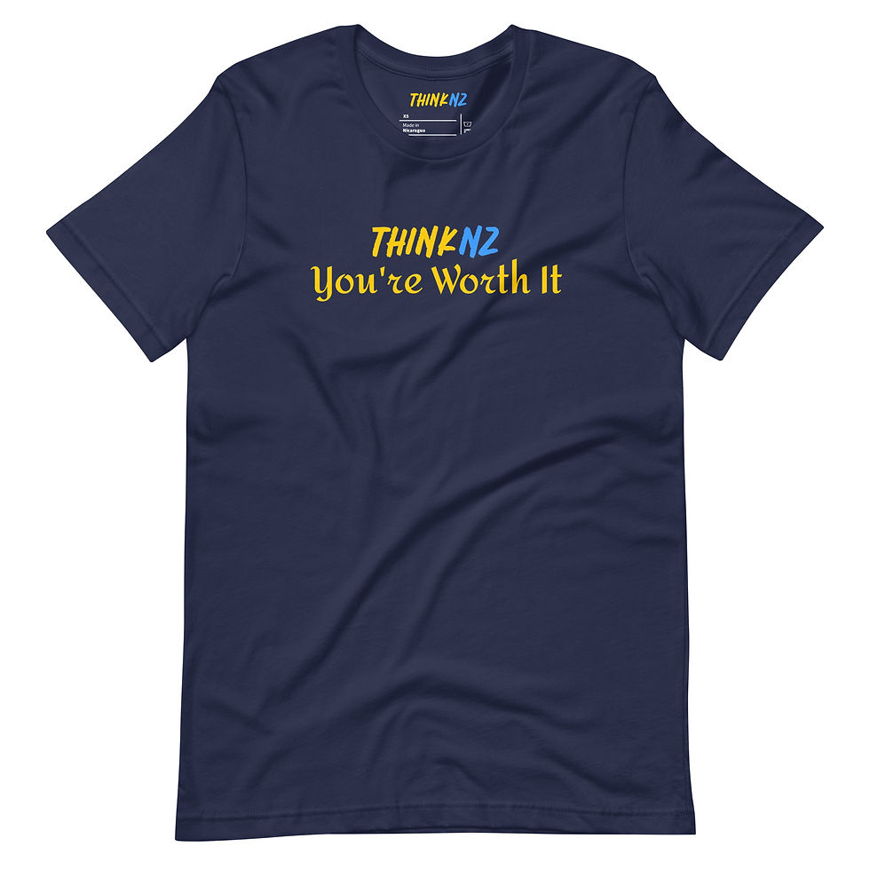 Thumbnail: ThinkNZ "You're Worth It" Unisex T-shirt 