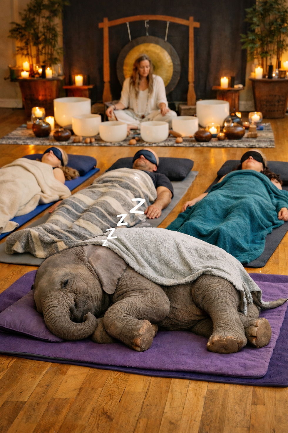 When Someone Starts Snoring in a Sound Bath… 😴