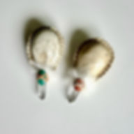 Small Peruvian Crystal Maraca Pair