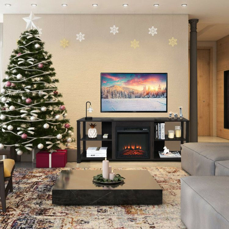 Thumbnail: 2-Tier TV Storage Cabinet Console with Adjustable Shelves